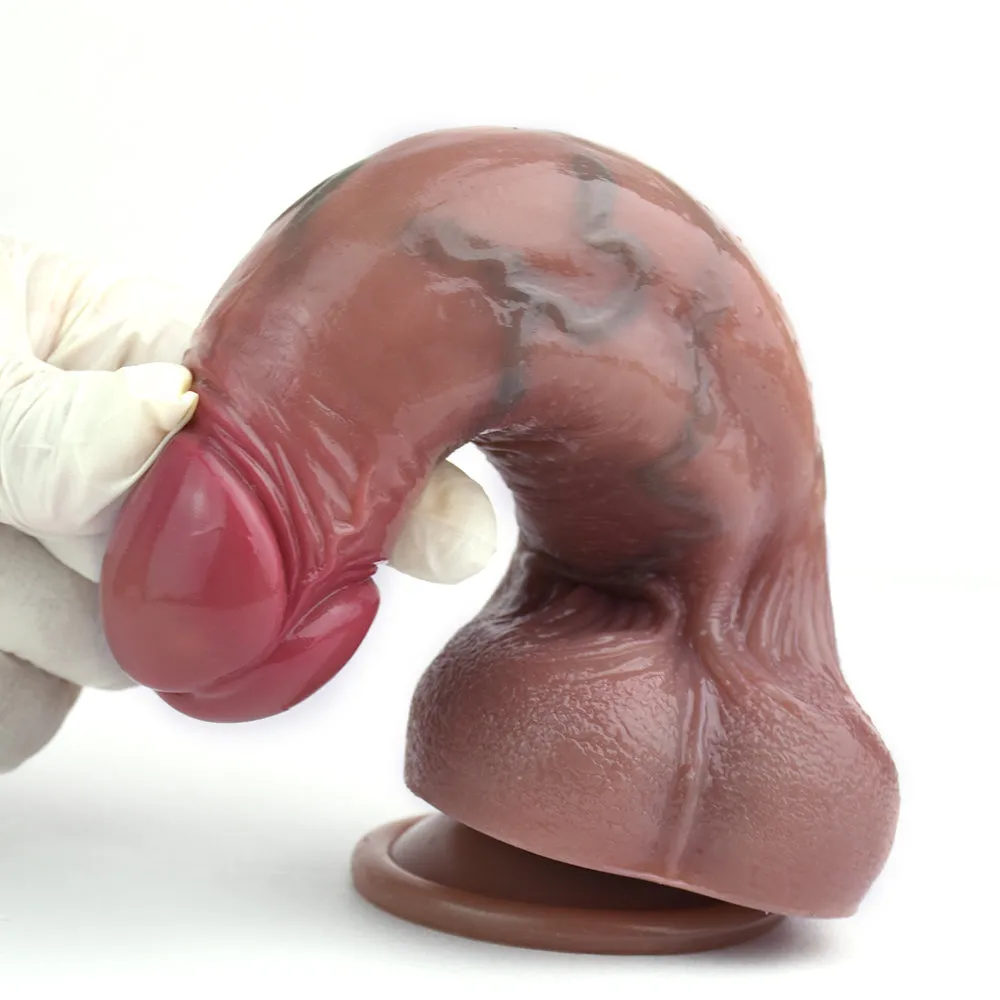 Realistic Dildo Large Butt Plug Prostate Massager - Lifelike Penis Masturbation Sex Toy for Women