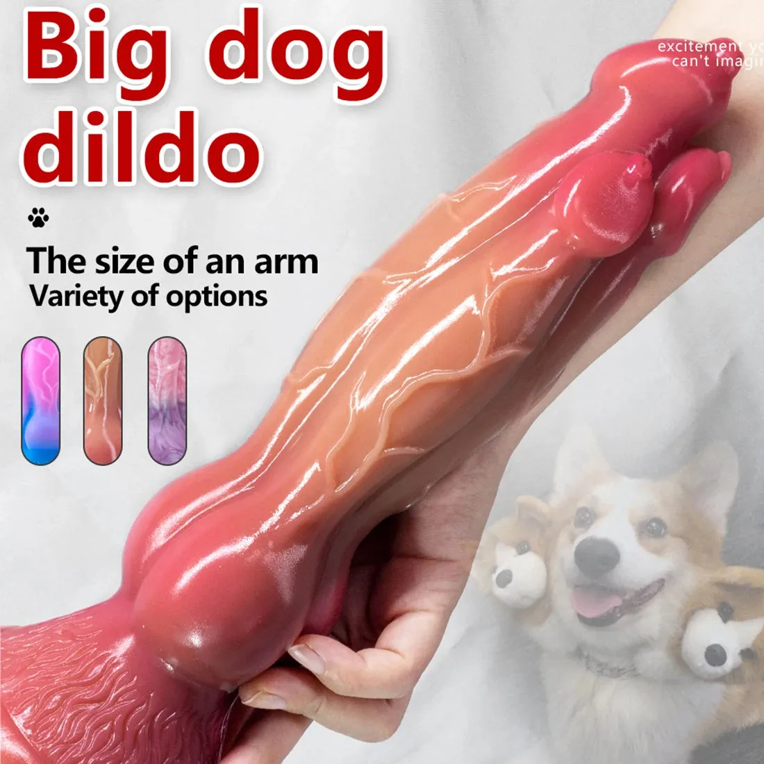 Realistic Dog Dildo - Monster Three Head Animal Dildos Sex Toys - Domlust Exotic