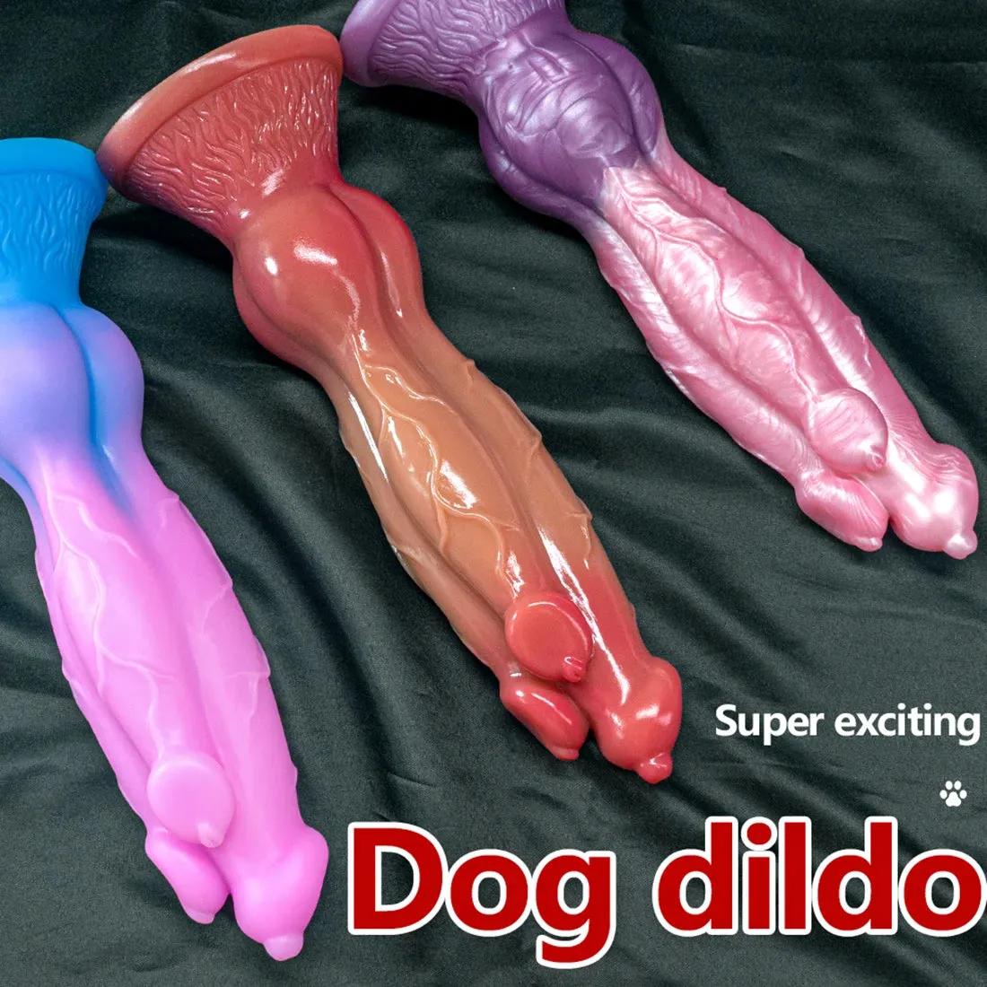 Realistic Dog Dildo - Monster Three Head Animal Dildos Sex Toys - Domlust Exotic