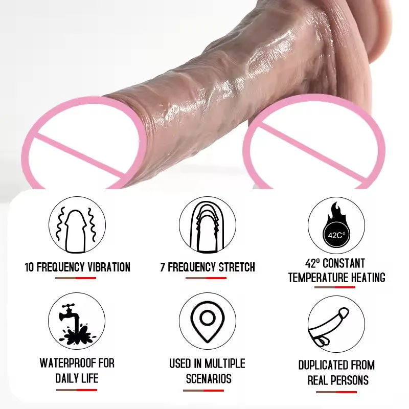 Realistic Thrusting Dildo Butt Plug - Remote Control Vibrating Anal Dildo Women Sex Toy