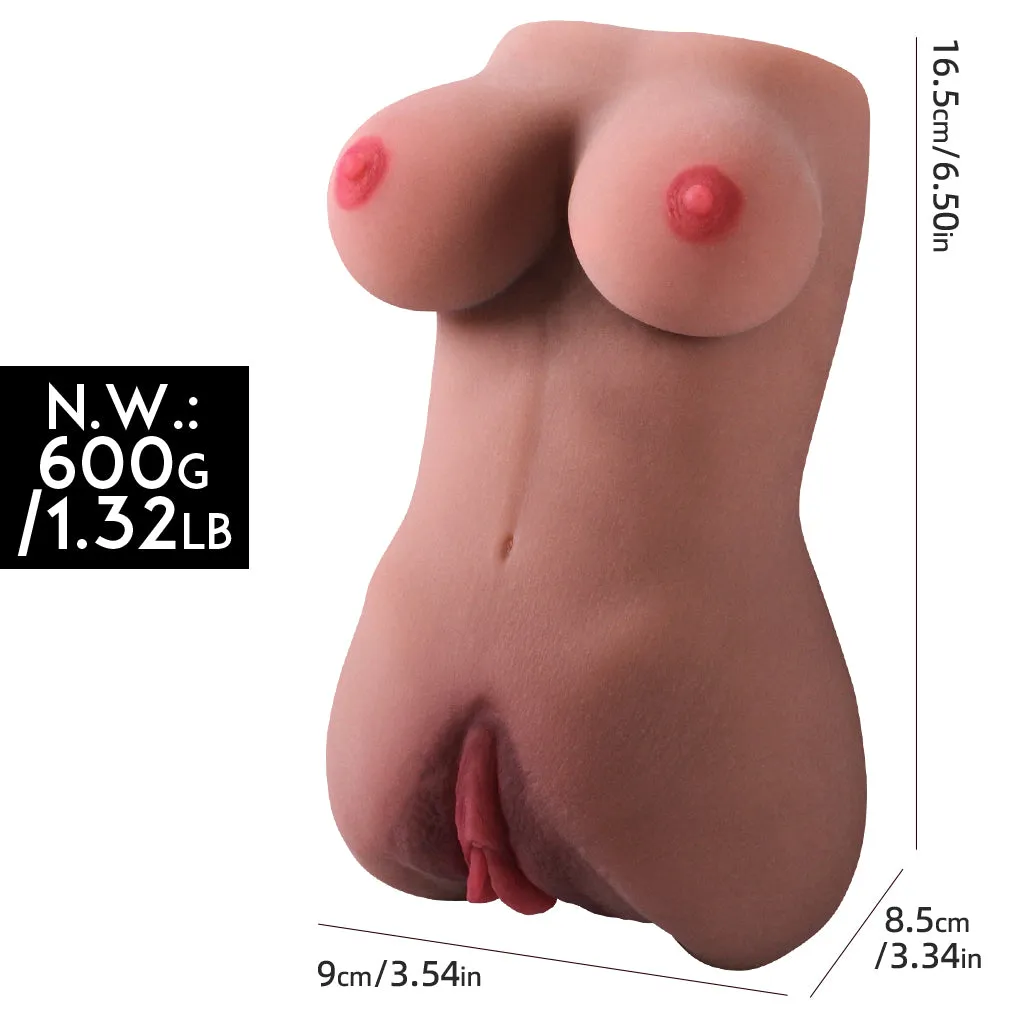 Realistic Torso Sex Doll Pocket Pussy Male Sex Toys - Life Size Blowjob Masturbation Milk