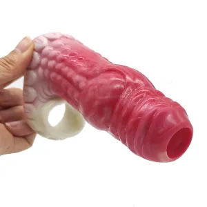Red Dragon Penis Sleeve | Stretch Silicone A Grade | Extender & Girth  | Climax Delay