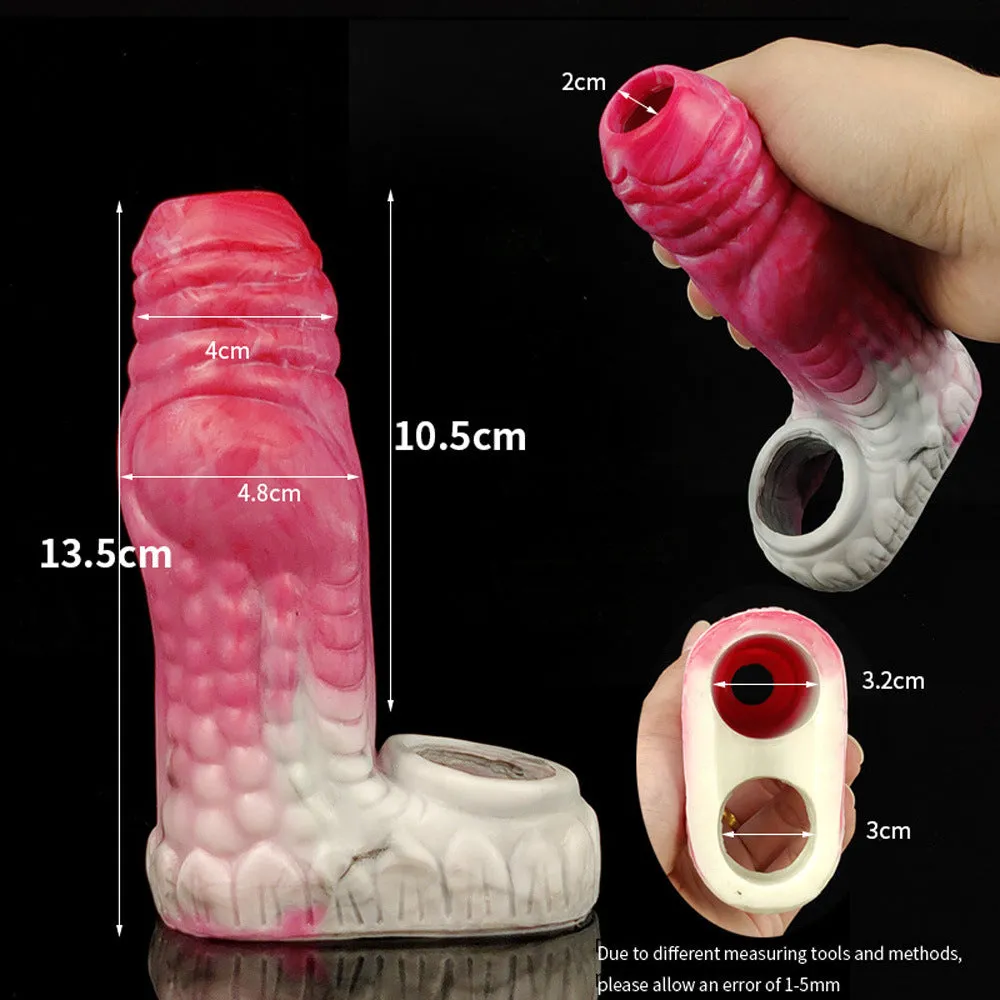 Red Dragon Penis Sleeve | Stretch Silicone A Grade | Extender & Girth  | Climax Delay