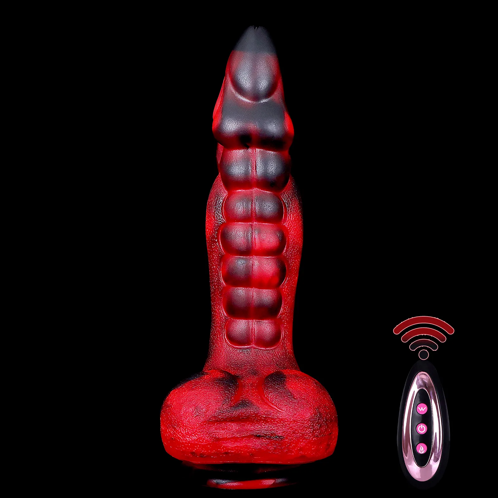 Remote Control Thrusting Dragon Dildo Prostate Massager - Monsterdildo Tentacle Buttplug Anal Sex Toy