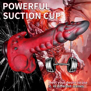Remote Control Thrusting Dragon Dildo Prostate Massager - Monsterdildo Tentacle Buttplug Anal Sex Toy