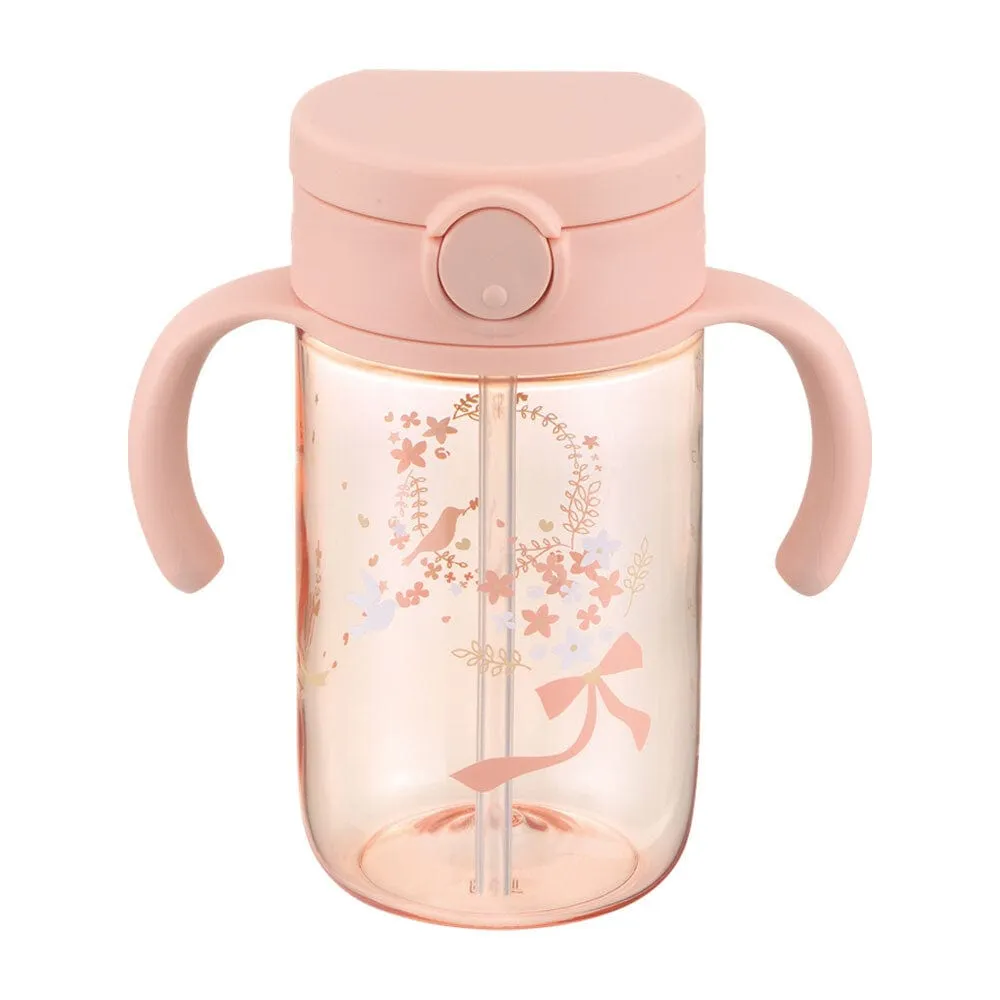 Richell - Axstars Baby Straw Cup Clear Tritan Training Water Bottle Mug