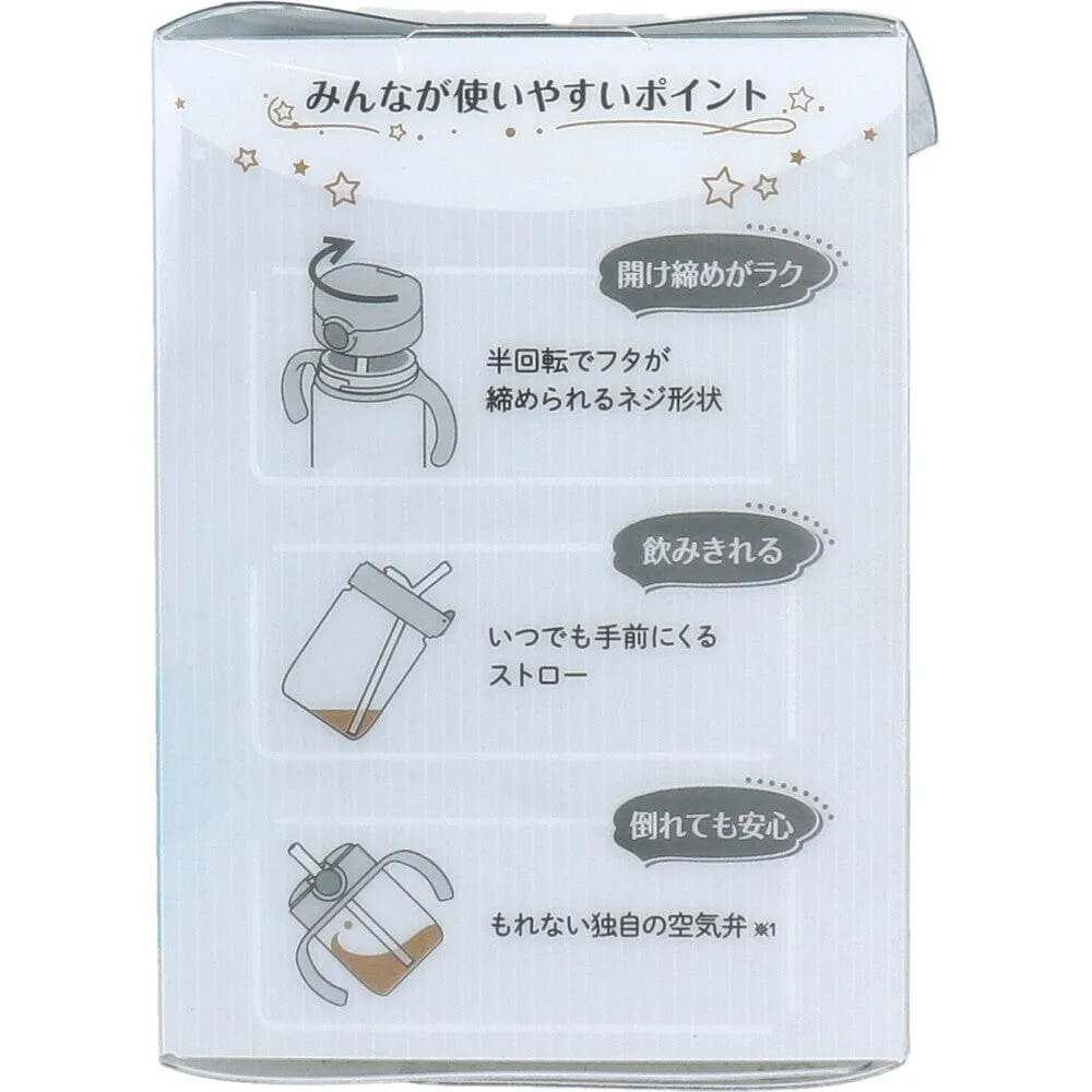 Richell - Axstars Baby Straw Cup Clear Tritan Training Water Bottle Mug