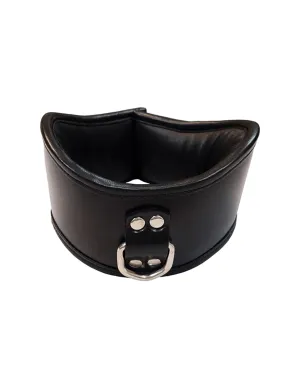 Rouge Leather Padded 1 D-Ring Posture Collar