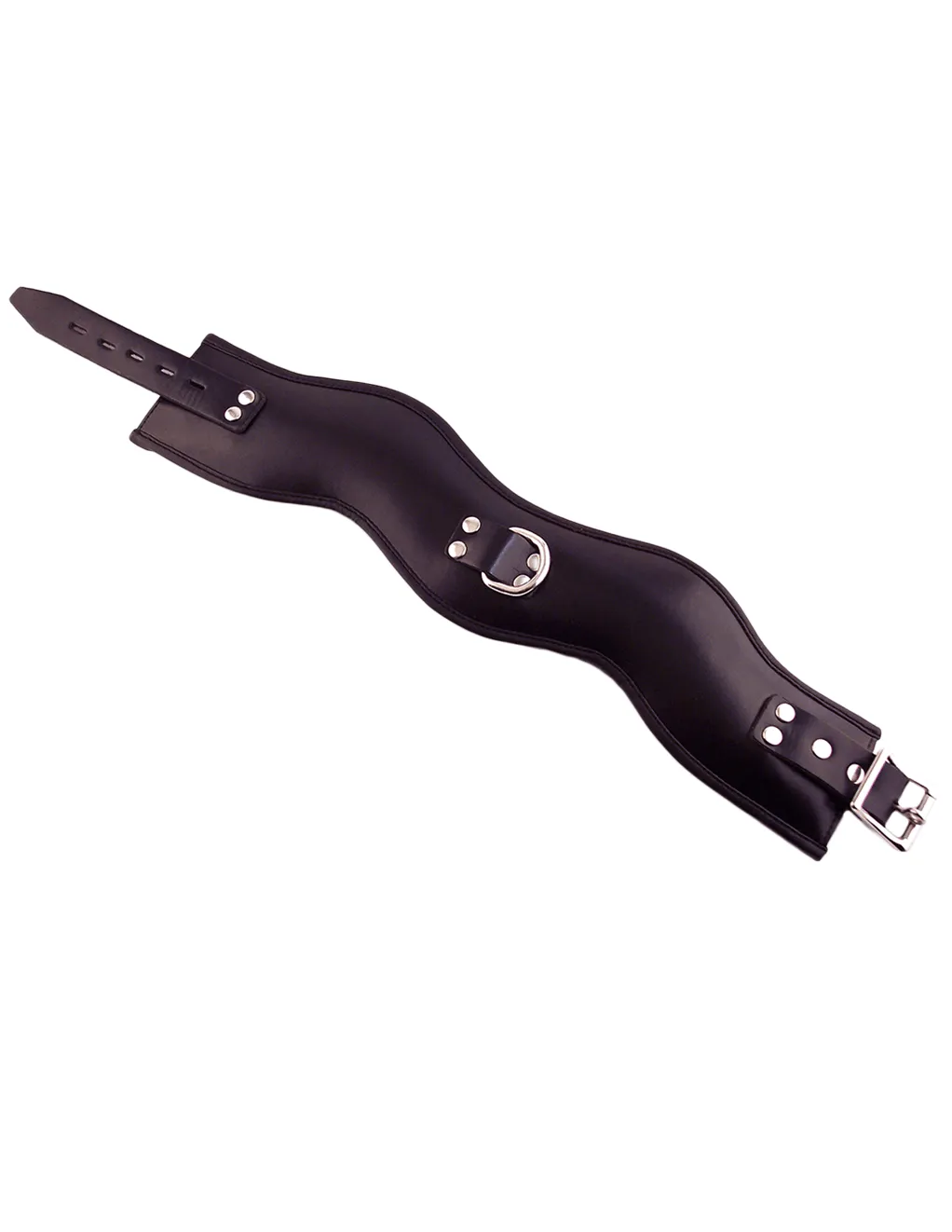 Rouge Leather Padded 1 D-Ring Posture Collar