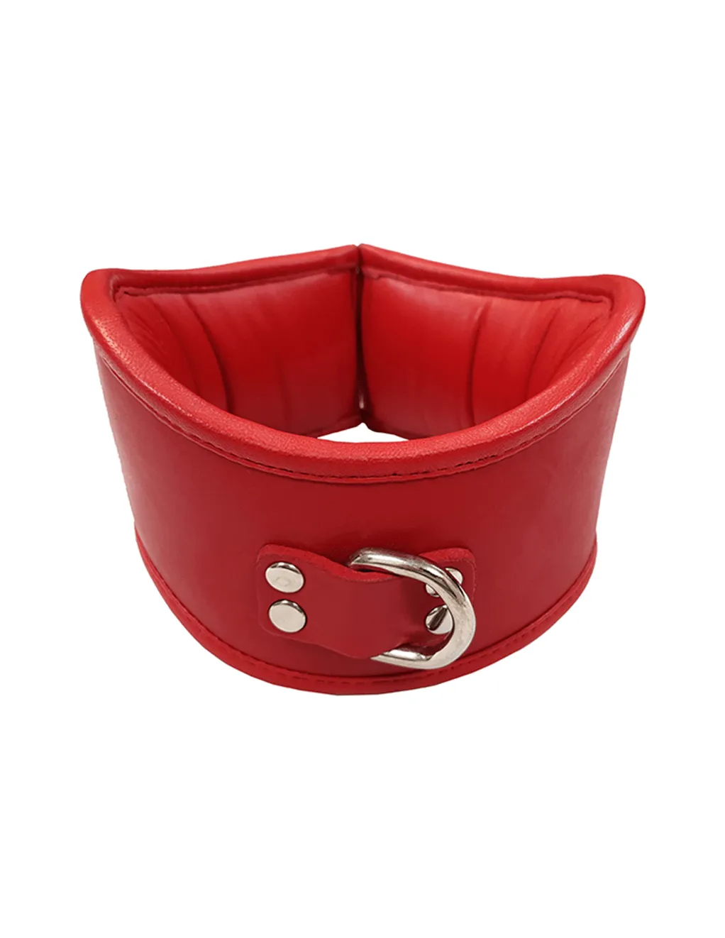 Rouge Leather Padded 1 D-Ring Posture Collar