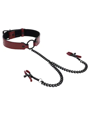 Saffron Collar with Nipple Clamps