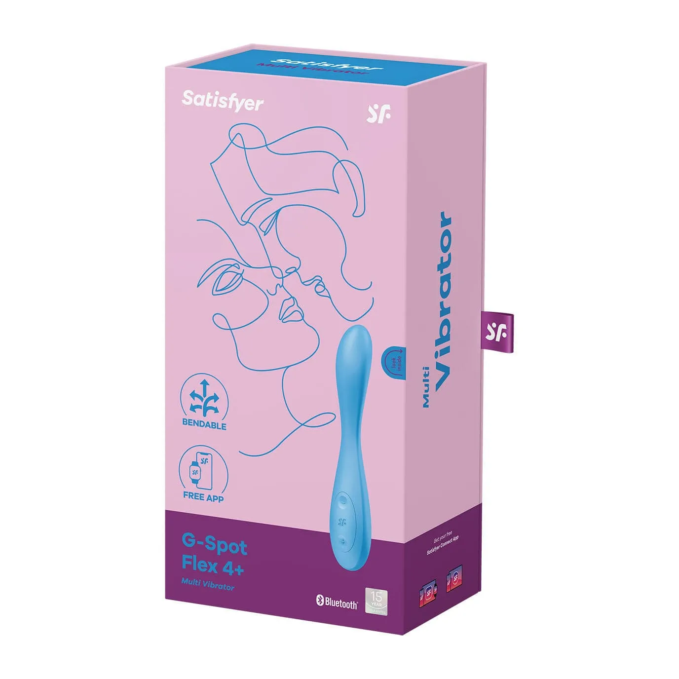 Satisfyer - Flex 4  App-Controlled G Spot Vibrator (Blue)