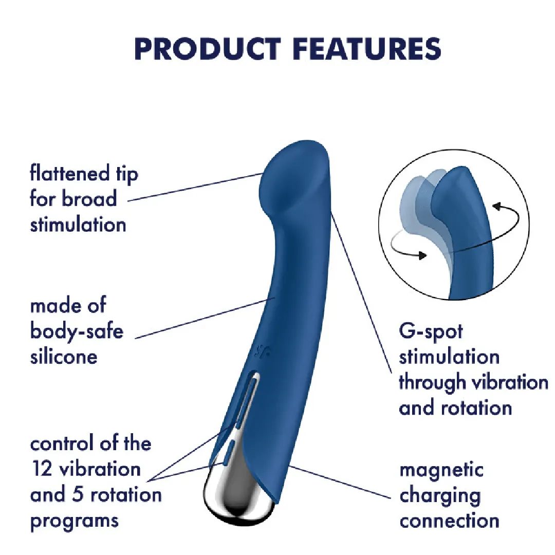 Satisfyer Spinning  G-Spot Vibrator -  Blue