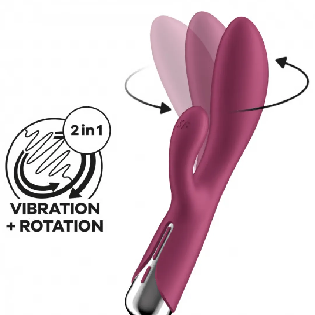 Satisfyer Spinning Rabbit Vibrator -  Red