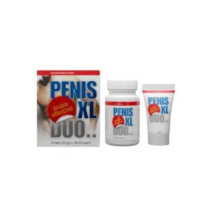 Set COBECO Penis XL Duo Pack. pentru mărirea penisului și stimularea erecției (1 cutie de 30 capsule   1 cremă de 30 ml)