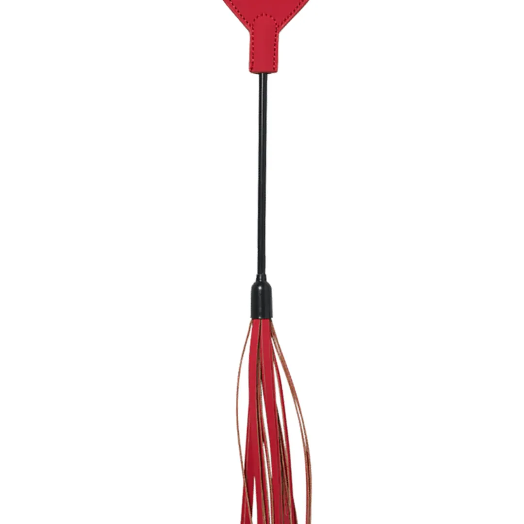 Sex & Mischief Amor Red Heart Crop and Flogger