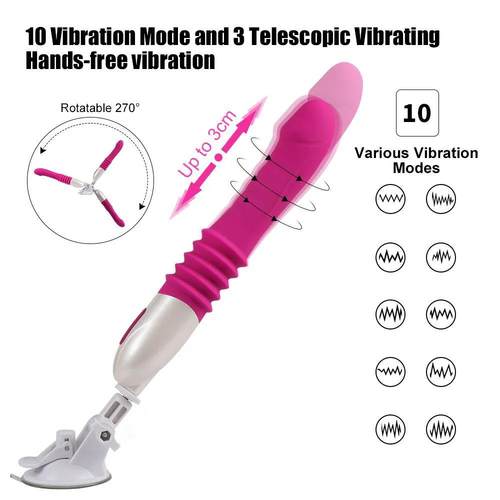 Sex Machine for Women Thrusting Silicone Vibrator
