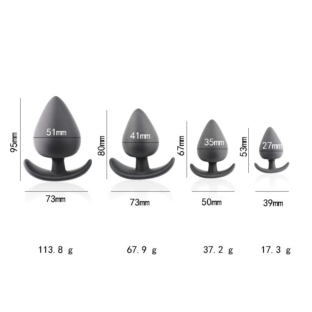 SexBay Classic Silicone Butt Plug Set