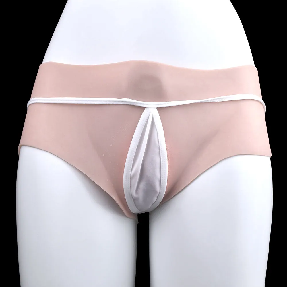 Silicone Realistic Pussy Panty Strapon Underwear - Life Size Vagina Butt Male Sex Toys for Gay Couple