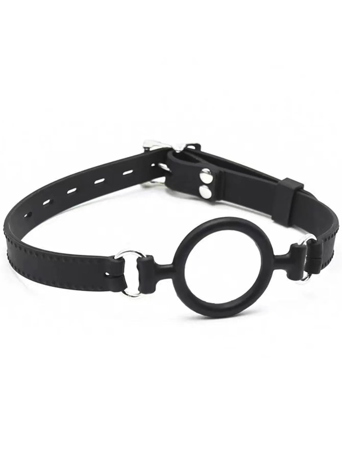 Silicone Ring Gag BDSM Toys - Bondage Restraints Adjustable Size