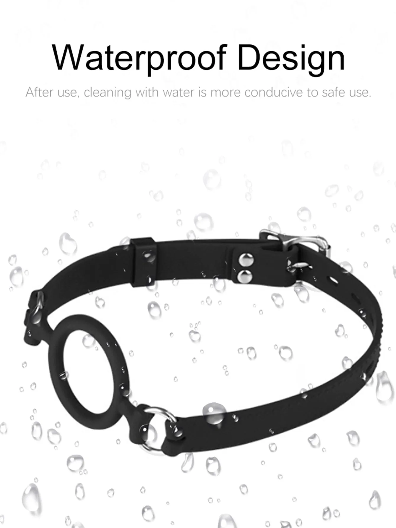 Silicone Ring Gag BDSM Toys - Bondage Restraints Adjustable Size