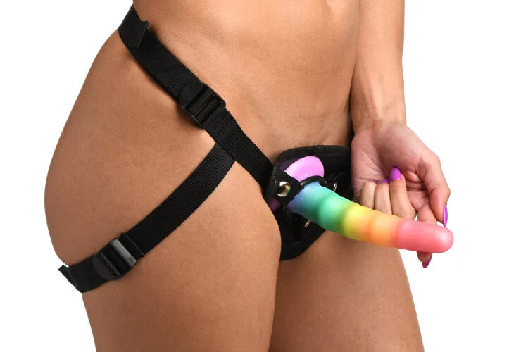 Simply Sweet 6.5 Zigzag Rainbow Dildo
