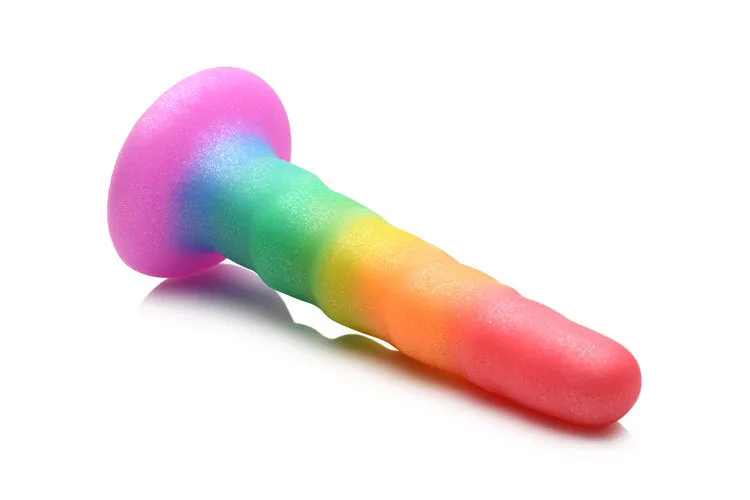 Simply Sweet 6.5 Zigzag Rainbow Dildo