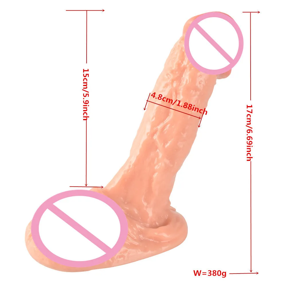 Stallion Realistic Dildo Butt Plug - Large Anal Dildo Vaginal Masturbation Female Sex Toy