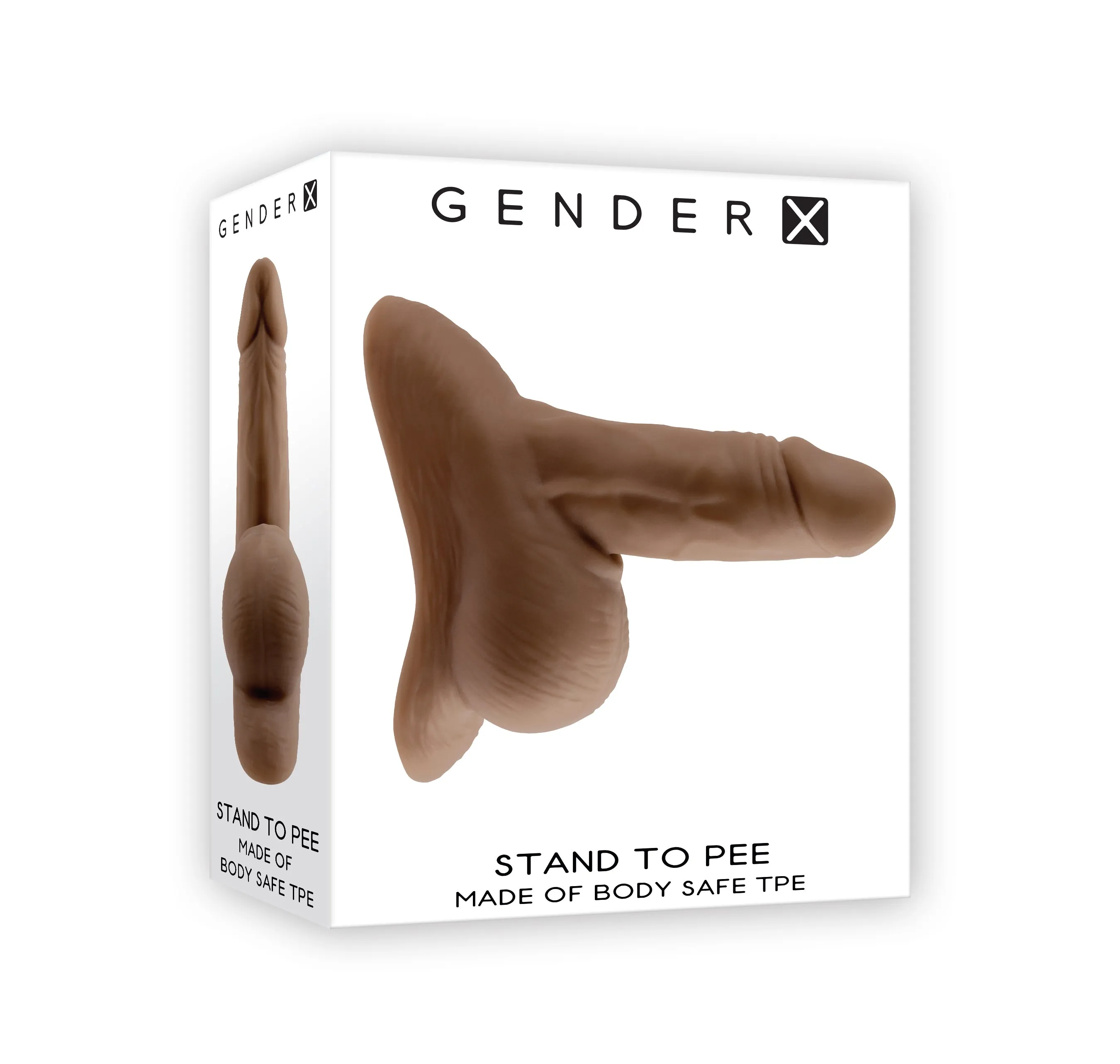 Stand to Pee TPE. Dark - Realistic Stand To Pee Funnel