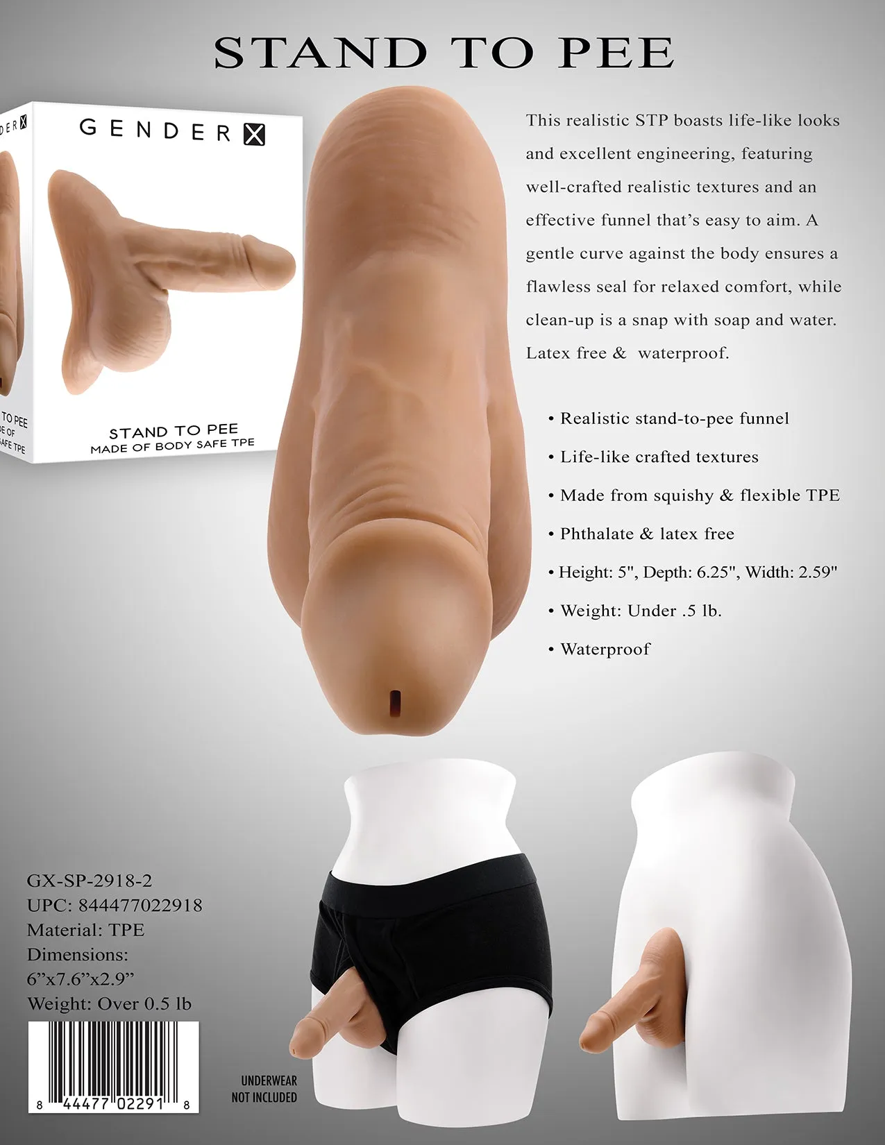 Stand to Pee TPE. Medium - Realistic Stand To Pee Funnel