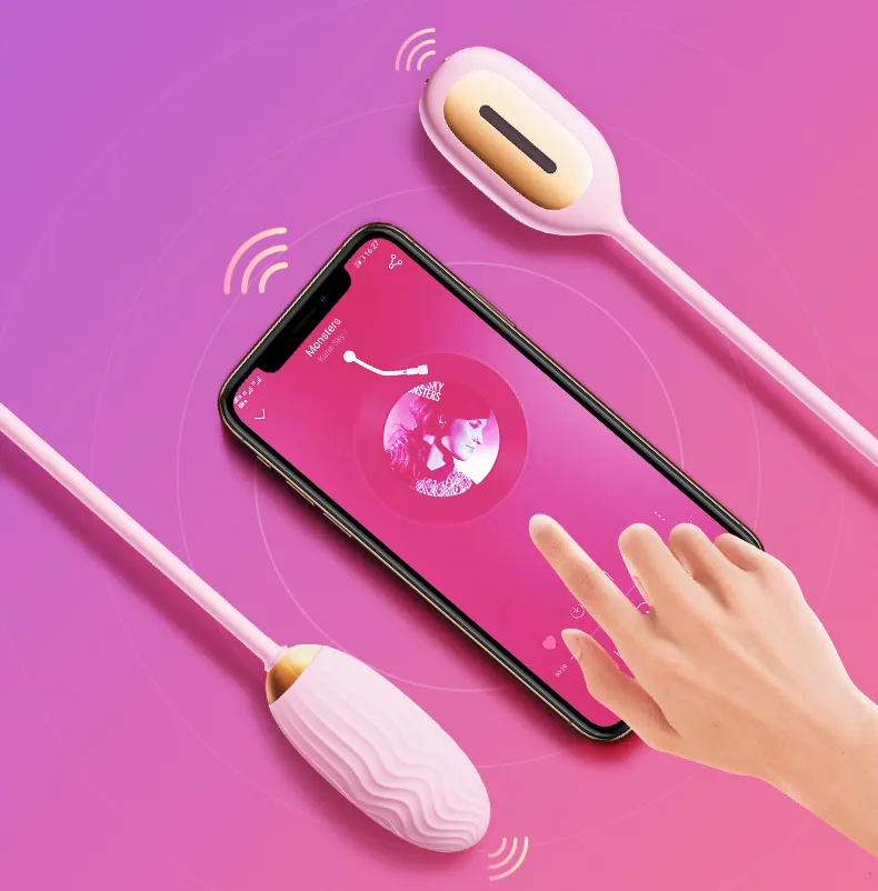 SVAKOM Natalia App Music Mode Controlled Rechargeable Textured Love Egg Vibrator