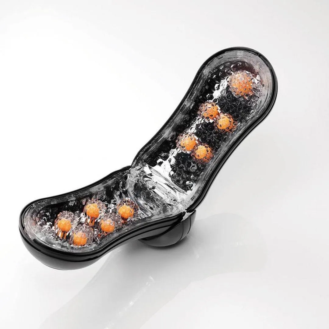 TENGA Flip Orb STRONG Reusable Penis Stroker - Orange