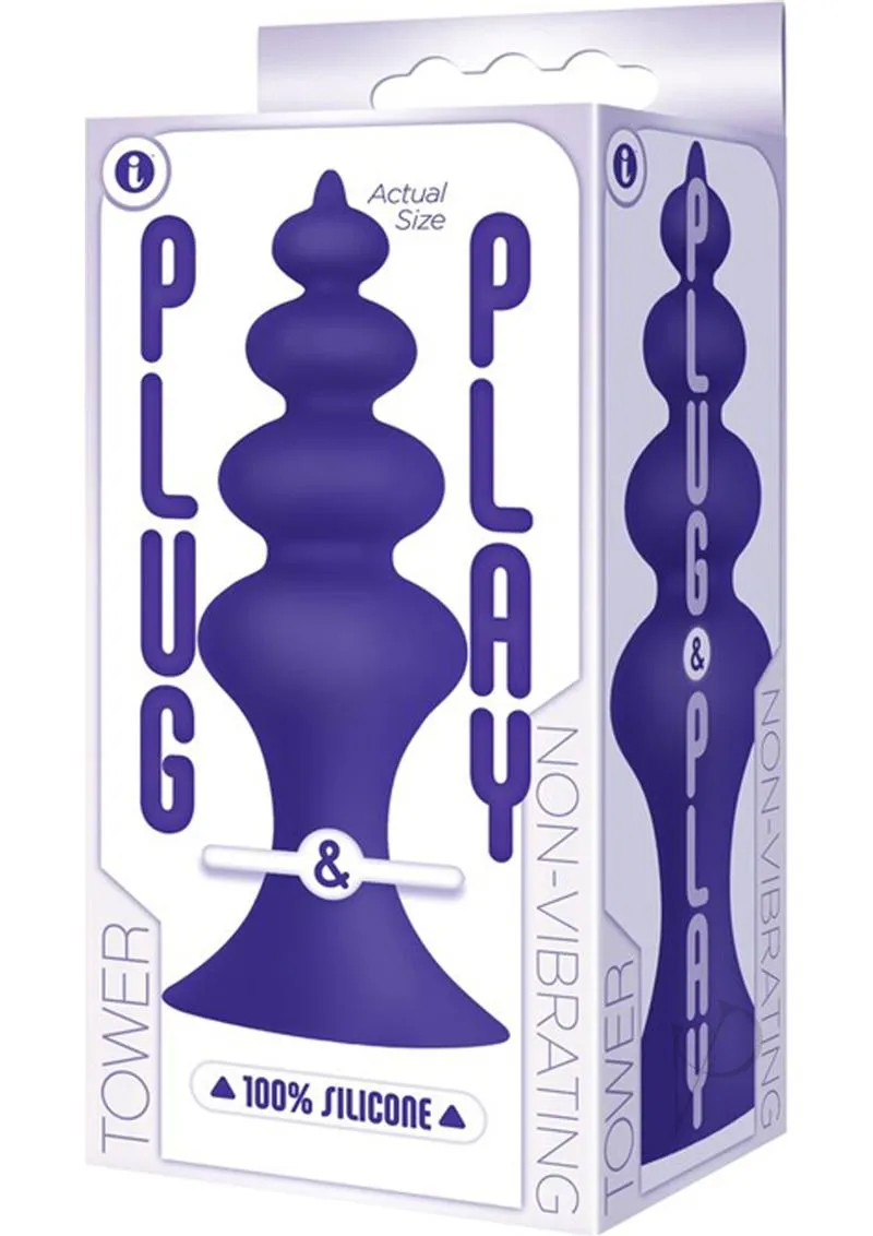 The 9 Plug and Play Silicone Tower Plum