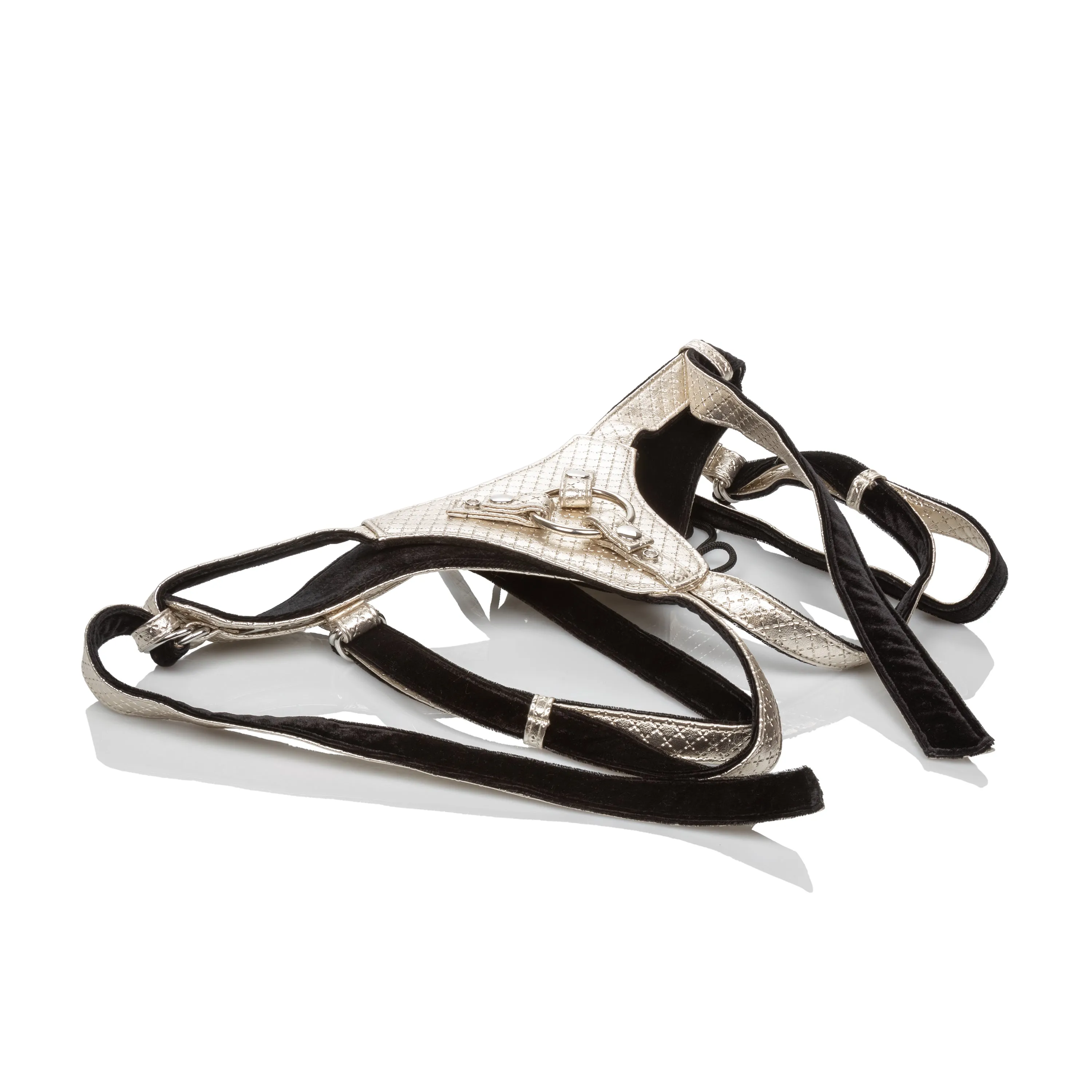 The Regal Queen Strap-on Harness - Gold