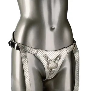 The Regal Queen Strap-on Harness - Gold