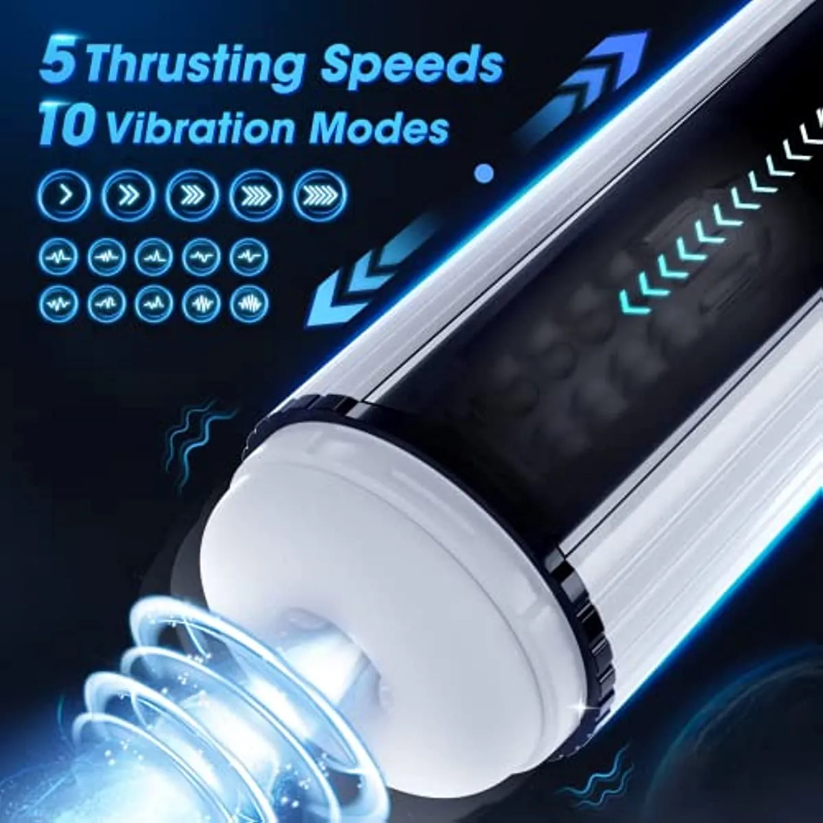 Thrusting & Vibrating Masturbator with Bullet Vibrator(Only 20 are available)