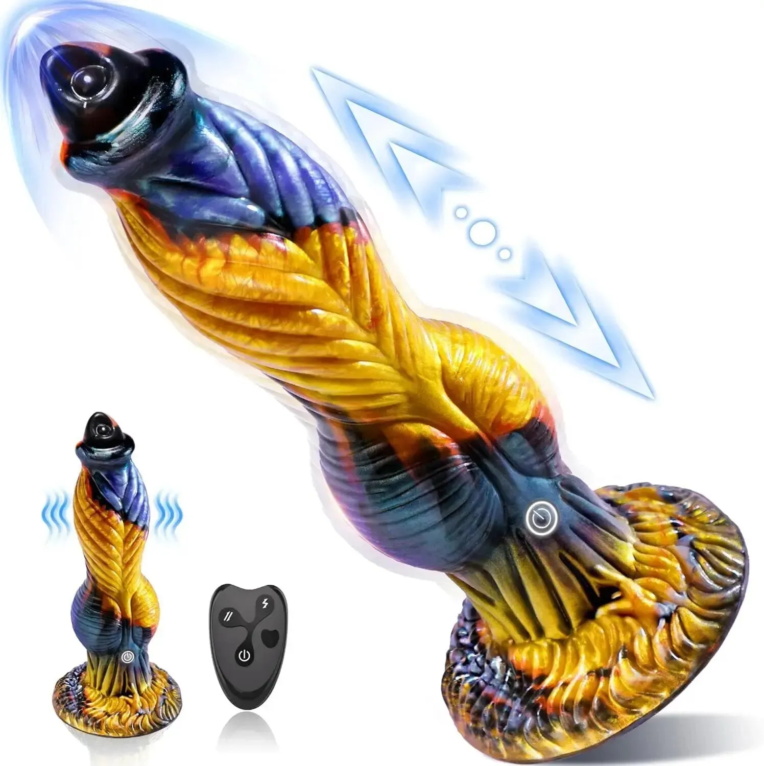 Thrusting Monster Dildos Anal Plug - Remote Control Fantasy Vagina Anal Adult Stroker