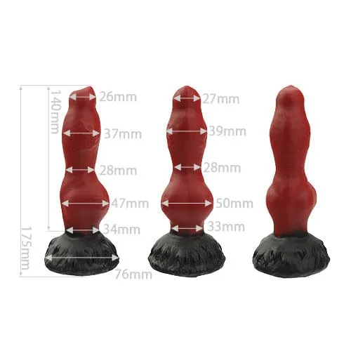 Tomax - Garm Regular Silicone Dildo 6.8 (Wine Red)