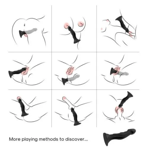 TOYBOY RUFUS remote controlled suctioned dildo vibrator