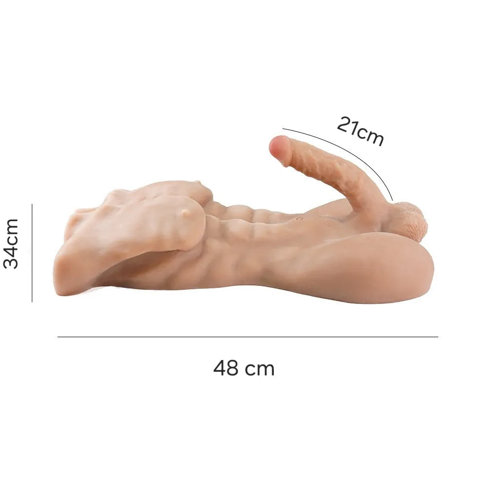 Toyjoy 2 In One 8.2 Fuck Him Hard Mega Masturbator | Nude 6.5 Kg  | Dildo | Nude