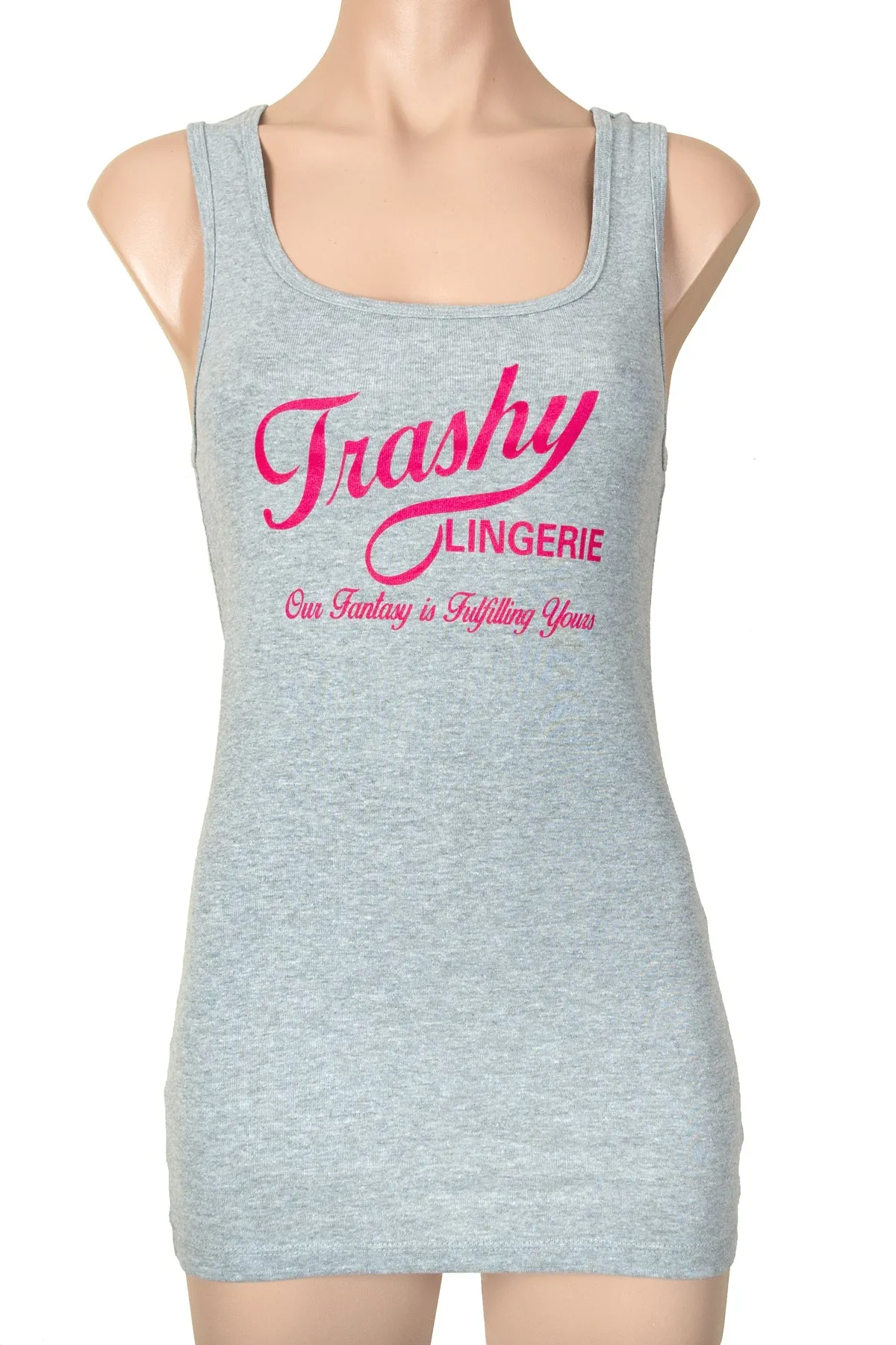 Trashy Ladies Grey/Hot Pink Tank Top