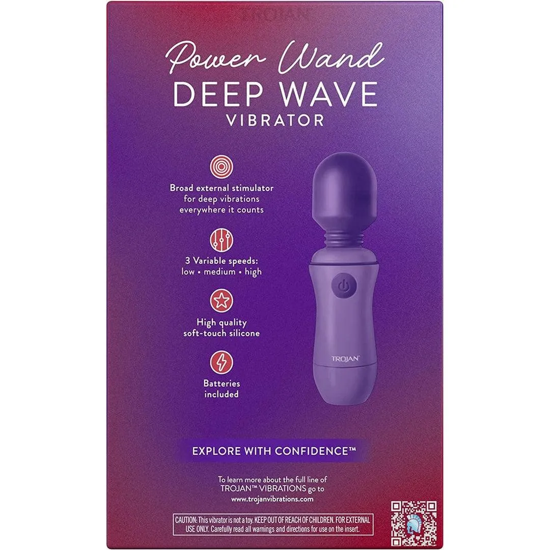 Trojan Power Wand Deep Wave Multi-Speed Clitoral Massager