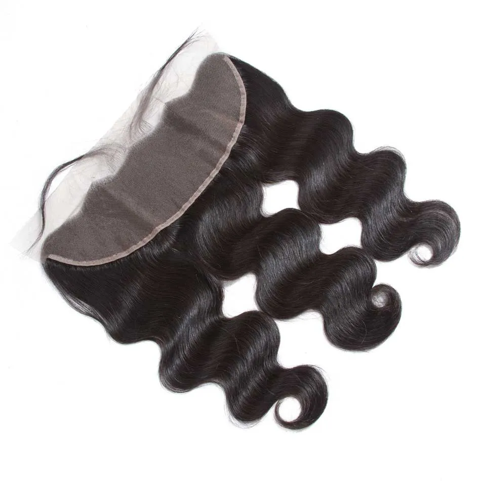 Tuneful 13x4 Lace Front Closure Body Wave 100% Remy Human Hair Transparent Lace Pre Plucked