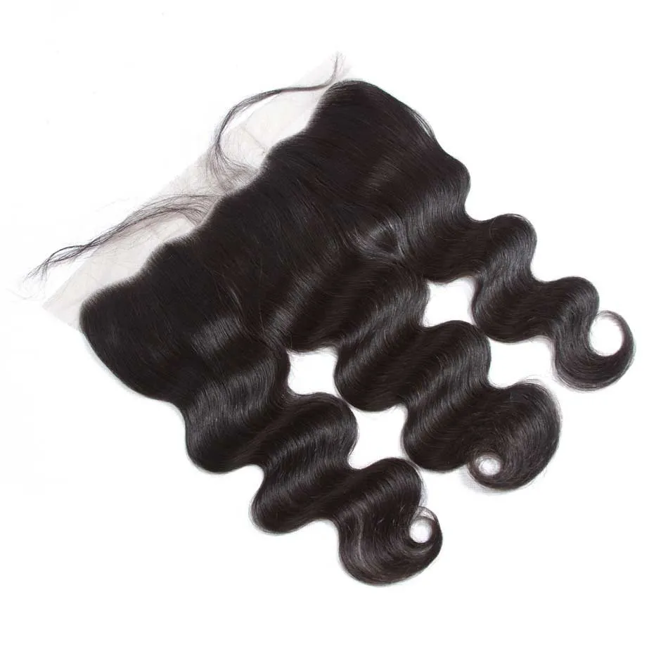 Tuneful 13x4 Lace Front Closure Body Wave 100% Remy Human Hair Transparent Lace Pre Plucked