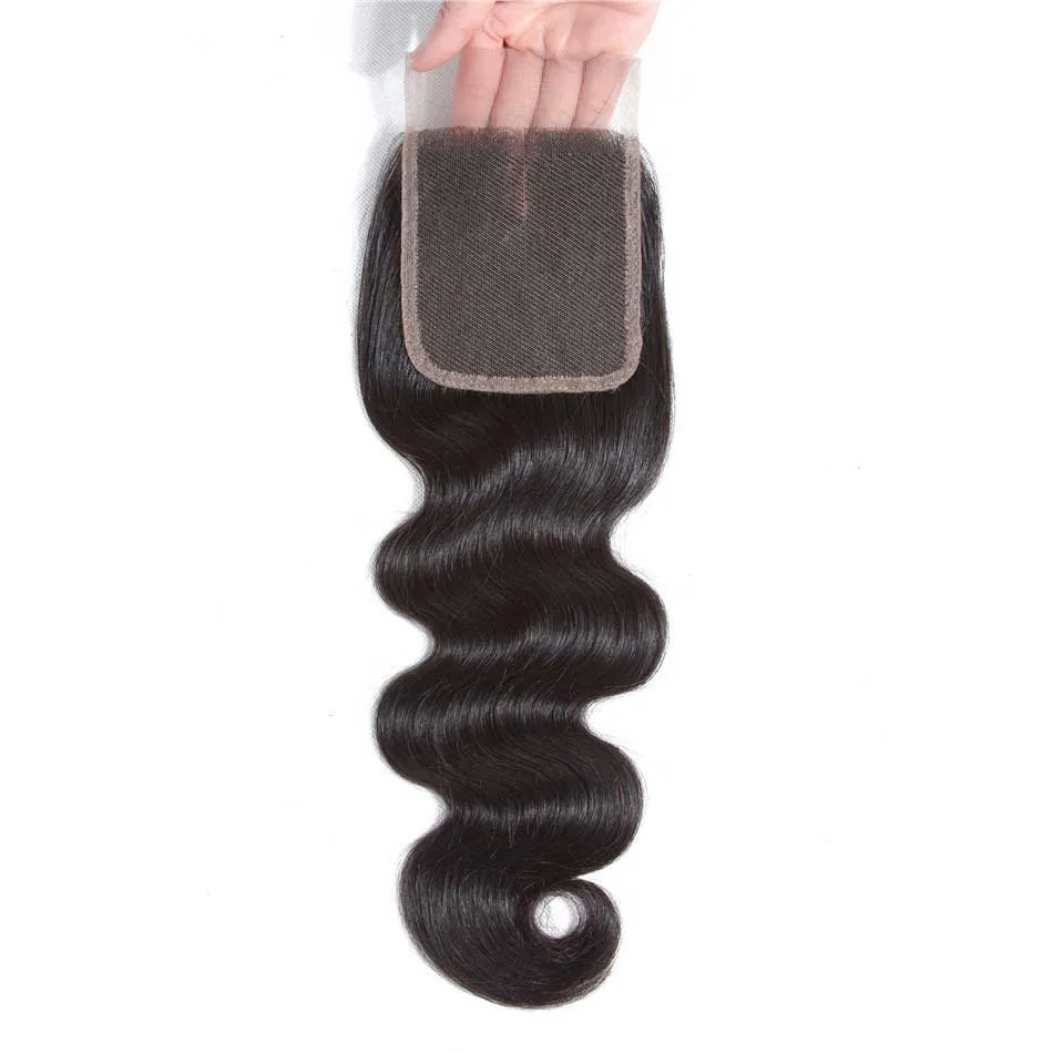 Tuneful 4x4 5x5 Lace Closure Body Wave 100% Remy Human Hair Transparent Lace Pre Plucked