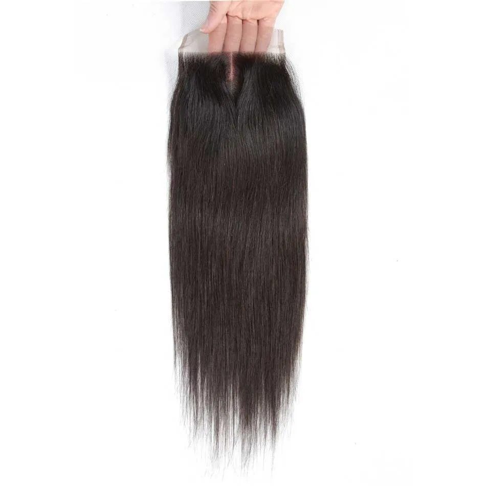 Tuneful 4x4 5x5 Lace Closure Straight 100% Remy Human Hair Transparent Lace Pre Plucked