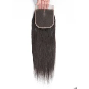 Tuneful 4x4 5x5 Lace Closure Straight 100% Remy Human Hair Transparent Lace Pre Plucked