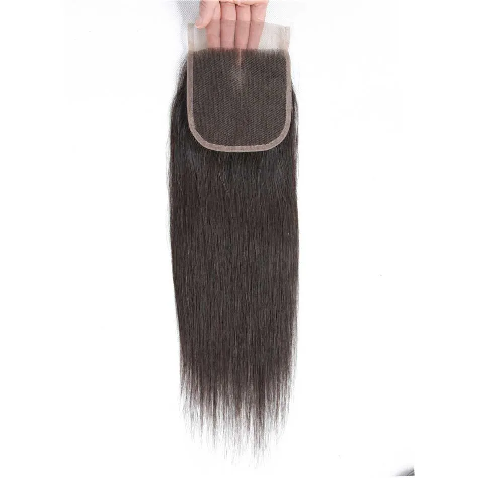 Tuneful 4x4 5x5 Lace Closure Straight 100% Remy Human Hair Transparent Lace Pre Plucked
