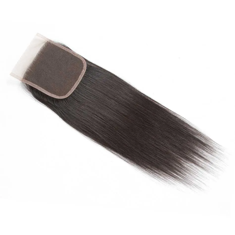 Tuneful 4x4 5x5 Lace Closure Straight 100% Remy Human Hair Transparent Lace Pre Plucked