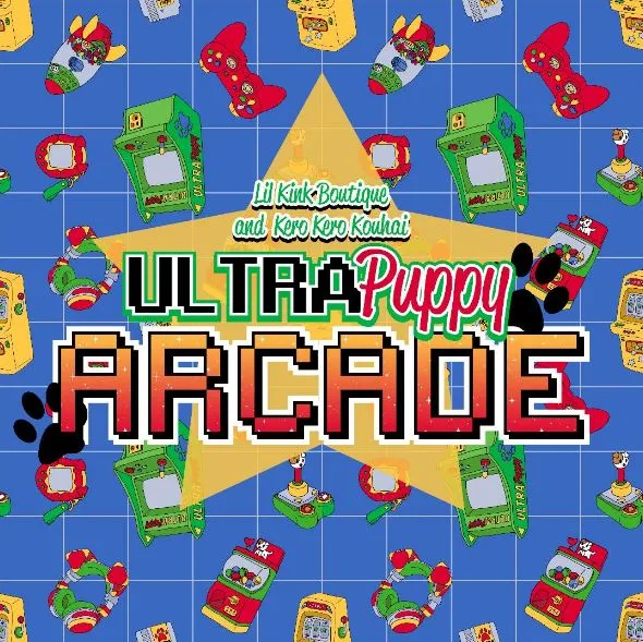 Ultra Puppy Arcade Gamer Fabric Hair Bow